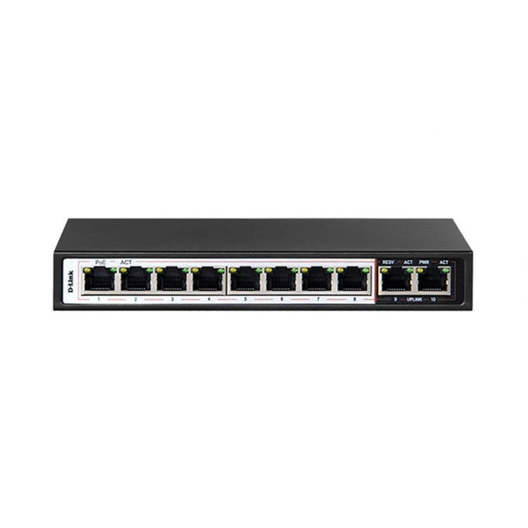 D-Link DES-F1010P-E 10-Port 10/100 طويلة المدى بو  مراقبة التبديل