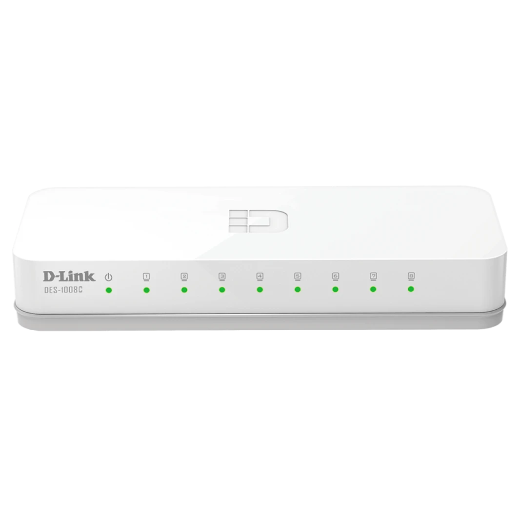 D-Link DES-1008C 8-Port 10/100 ميغابت في الثانية التبديل غير المدارة