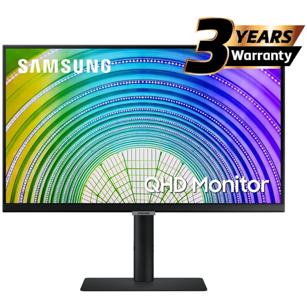 سامسونج (A600) 27  2K QHD IPS Flat Business Monitor ، 75HZ ، 5MS ، 10 بت ، HDR10 ، 99 ٪ SRGB ، FreeSync ث / شاشة عرض رقيقة جدا وحامل قابل للتعديل