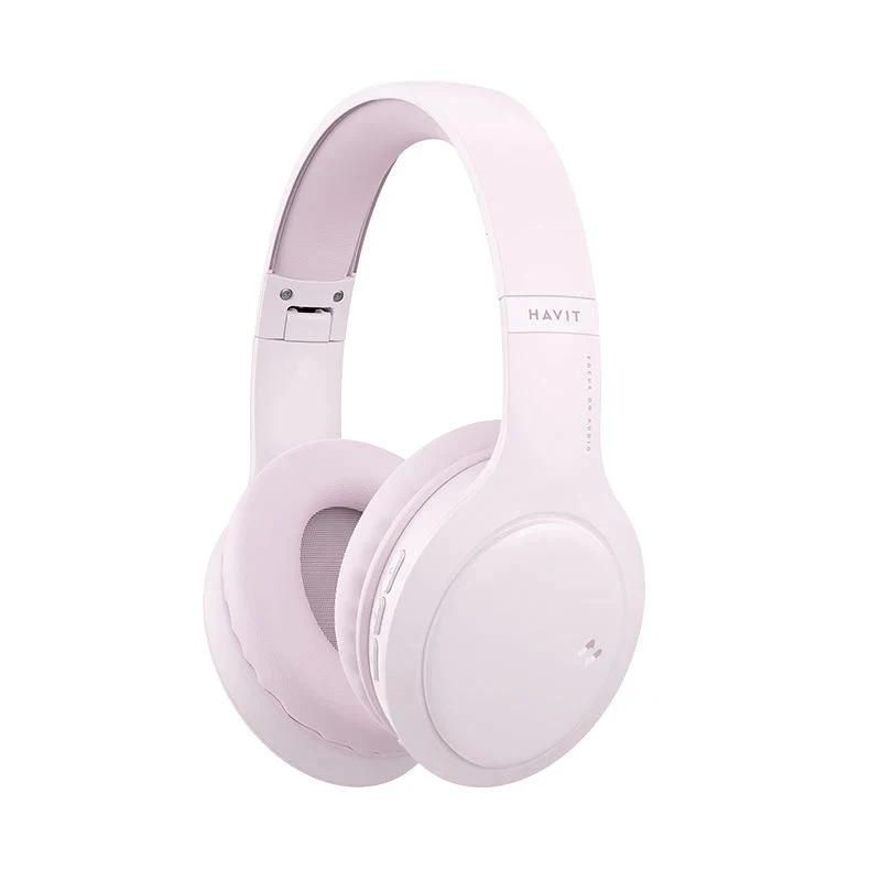 Havit Wireless Headphone Bt With Microphone Pink