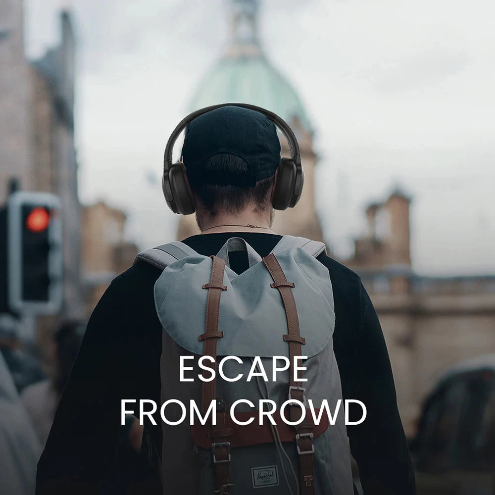 HiFuture Hybrid Active Noise Cancelling Headphones - Black