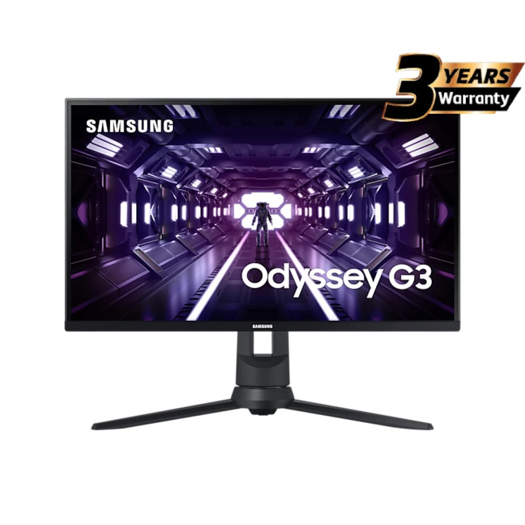 Samsung 24″ Odyssey G3 FHD (1920 X 1080) VA 144Hz 1Ms , FreeSync Premium, Full Adjustable Stand – Flat Gaming Monitor