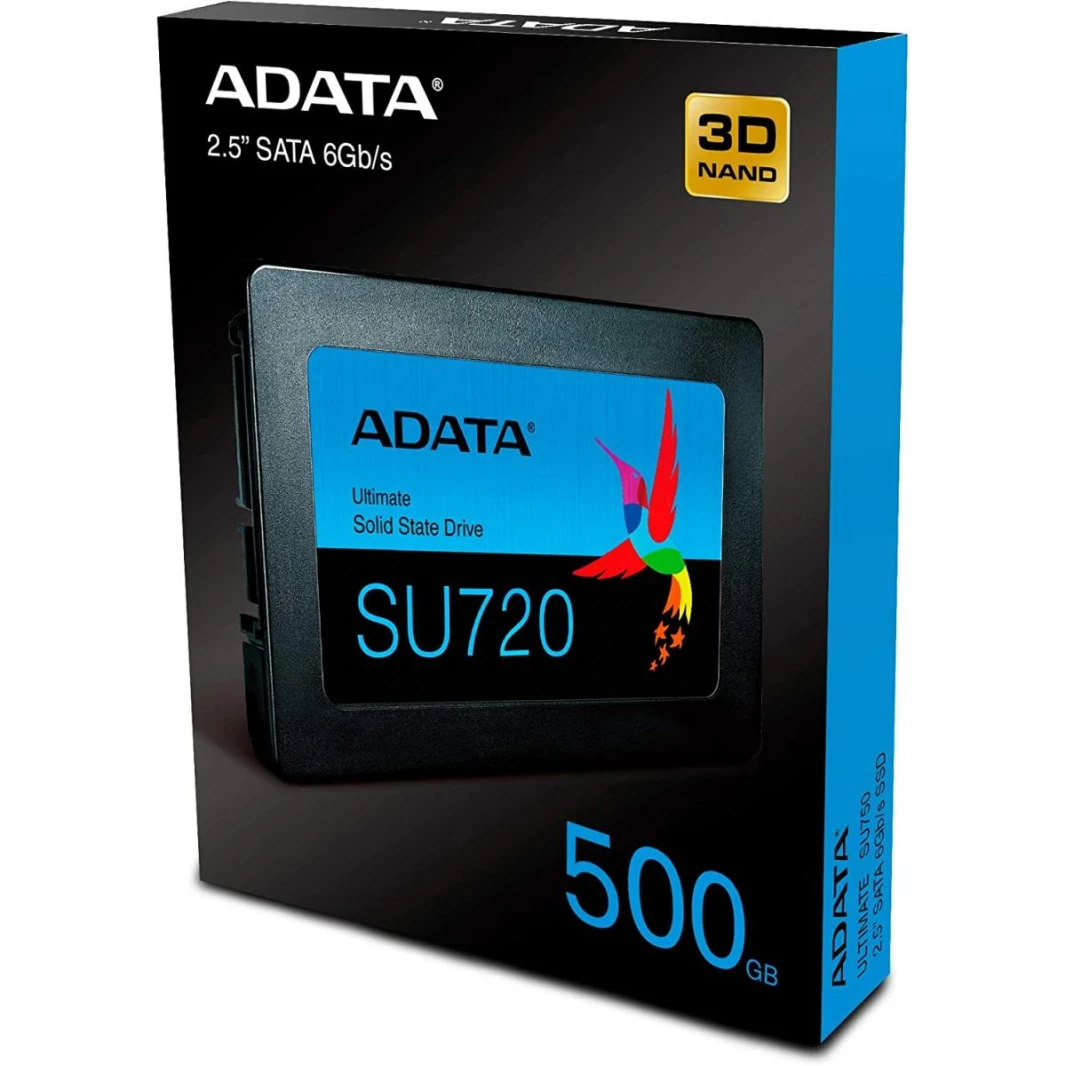 ADATA SSD ASU720S 500 GB 3D NAND - سعة عالية ، دائم للغاية