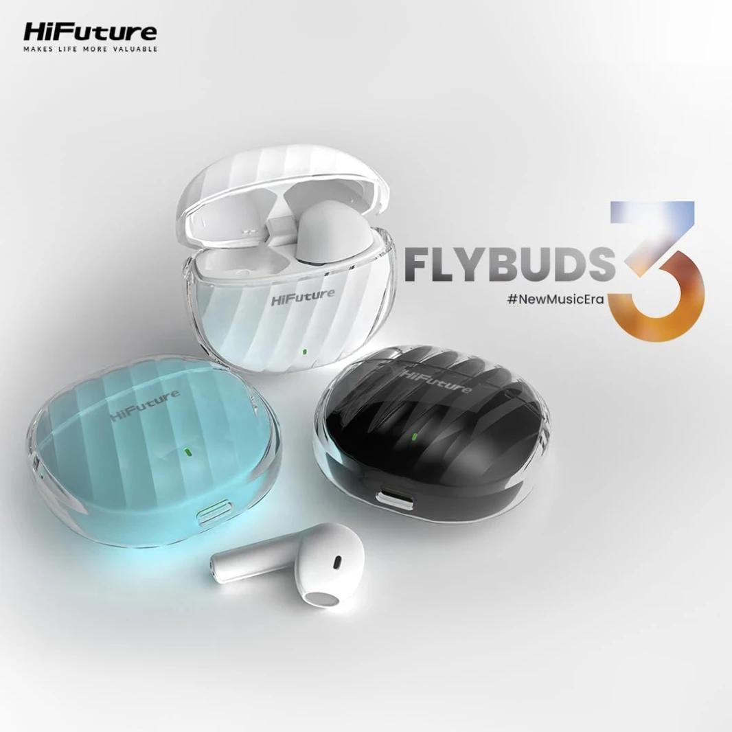 HiFuture FlyBuds3-True Wireless Earbuds & Charging Case - Blue