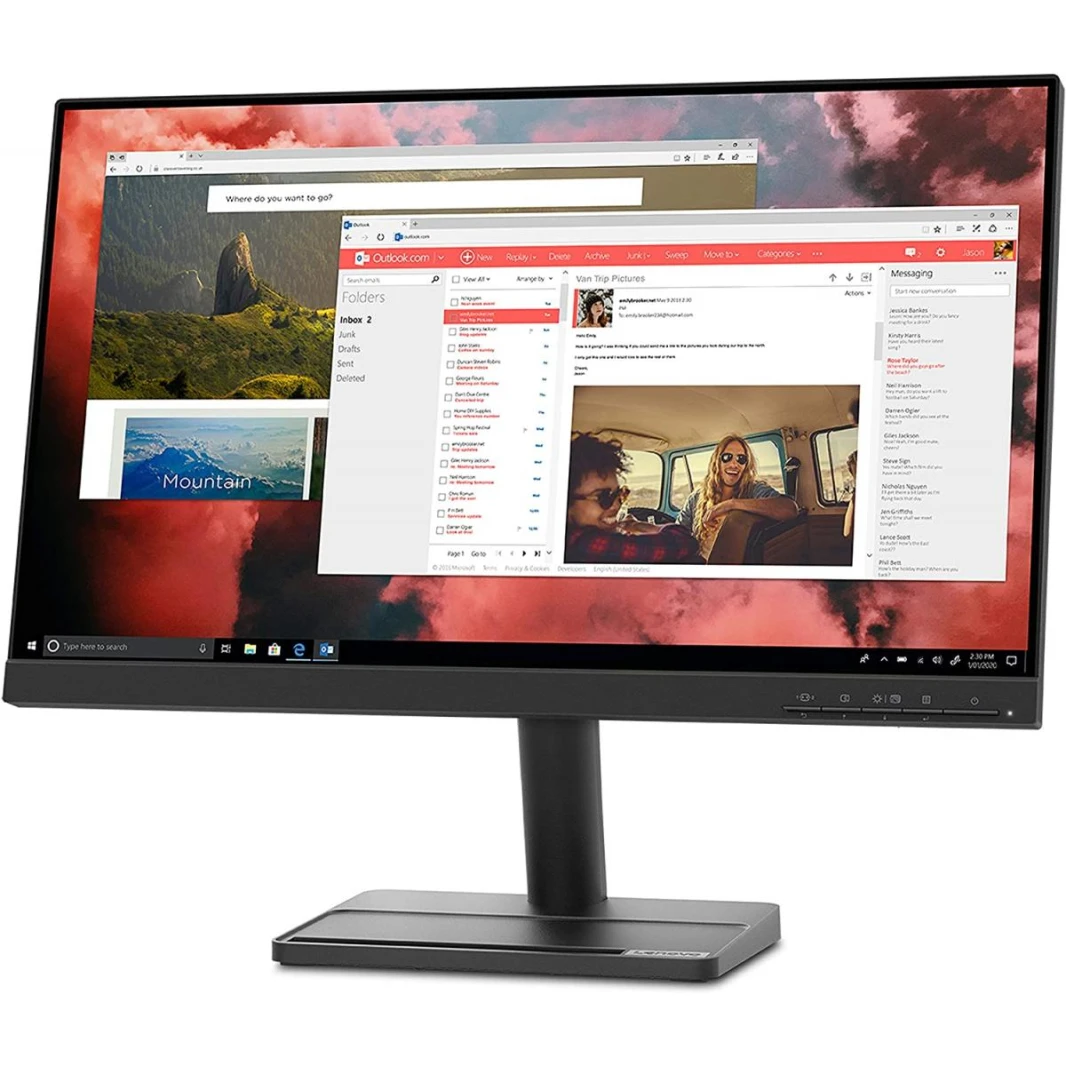 لينوفو L22e-30 21.5  شاشة LED كاملة HD 75Hz HDMI و VGA FreeSync