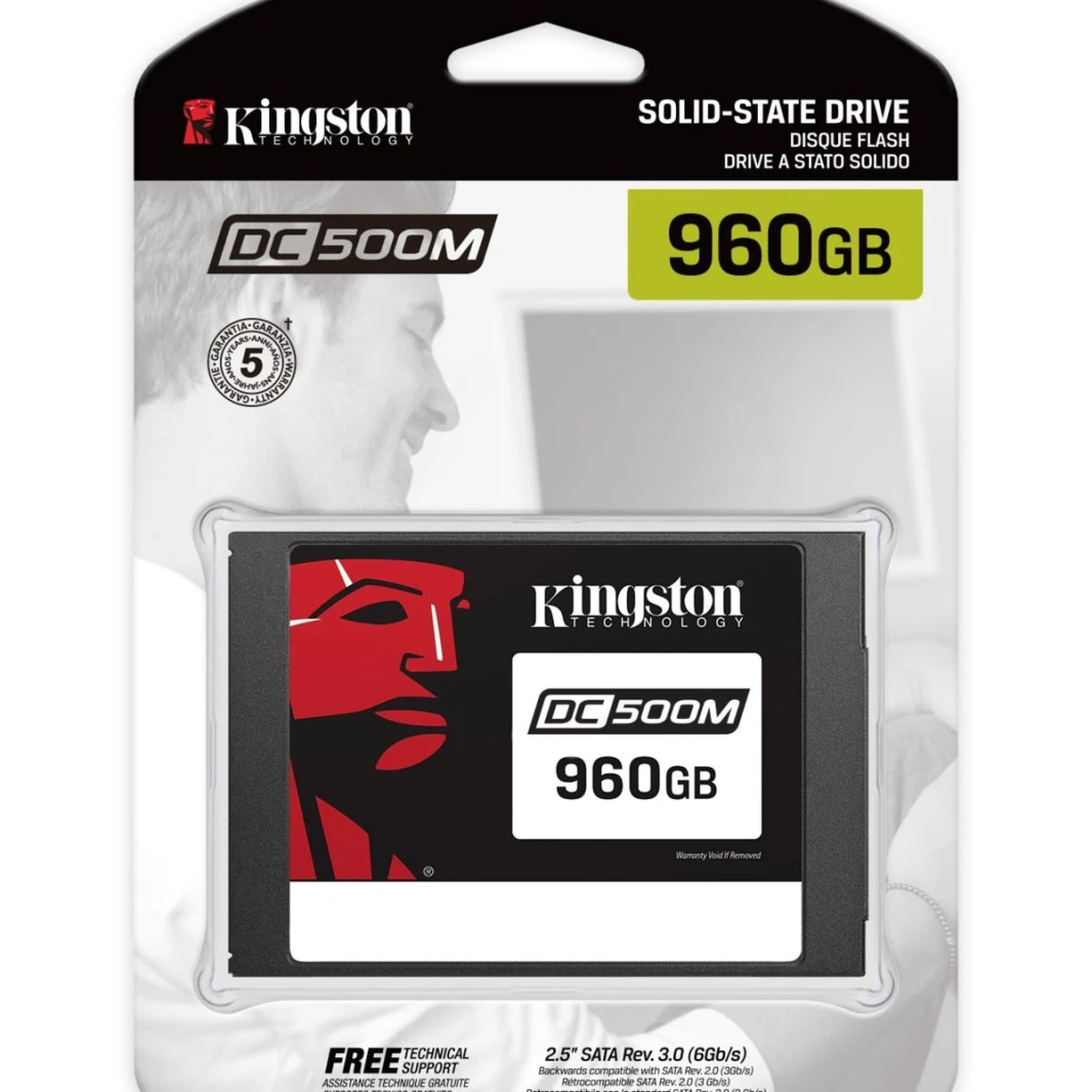 مركز بيانات كينغستون DC500M 960 GB SSD