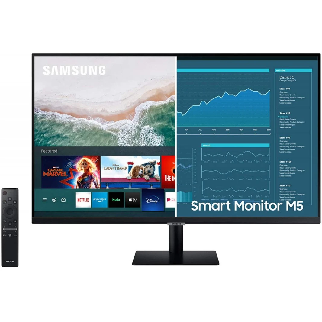 SAMSUNG 27  M5 الذكية تفعل ذلك للجميع شاشة الاتصال المحمول
