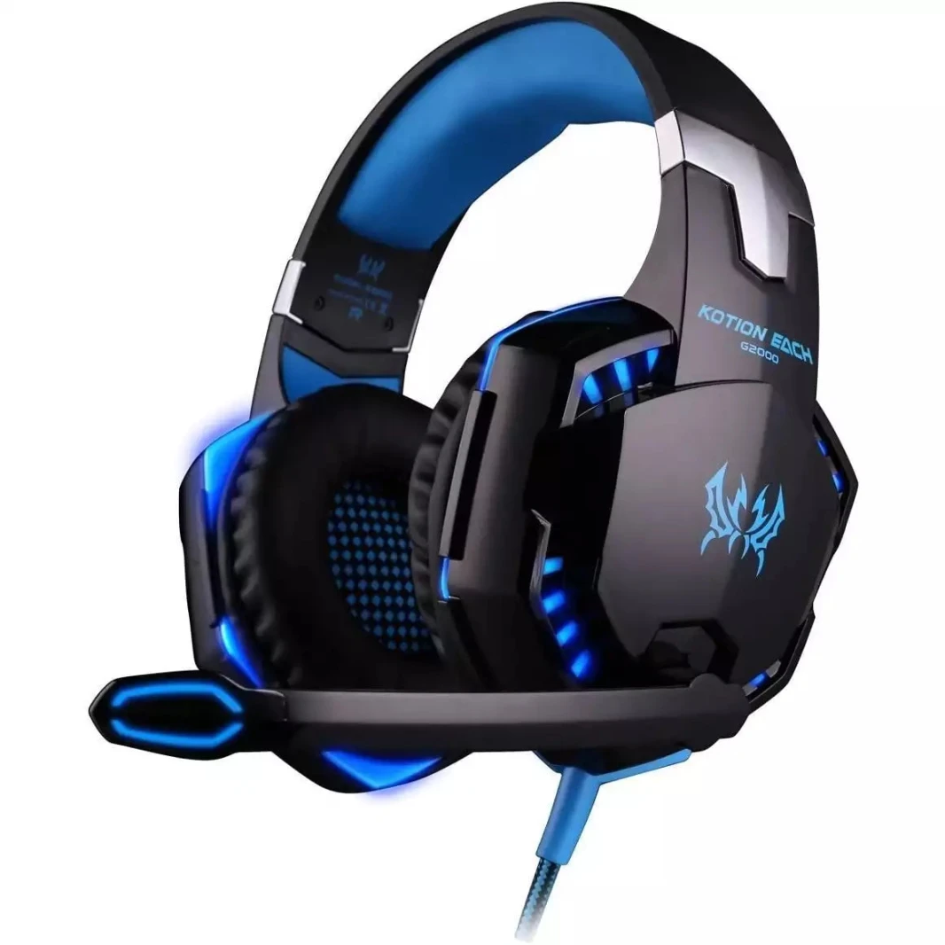 Kotion Each G2000 Pro Gaming 3.5mm Stereo Headset Usb Blue