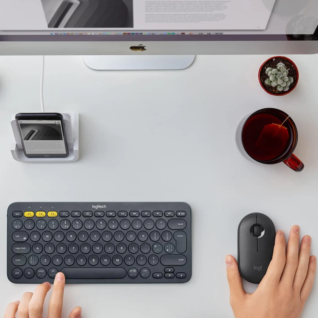 Logitech K380 Wireless Keyboard English Keyboard Dark Grey