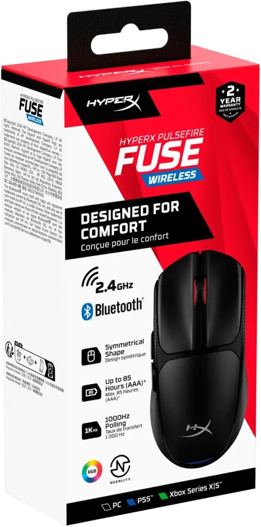 HYPER-X PLUSEFIRE FUSE WIRELESS GAMING MOUSE (BLACK)