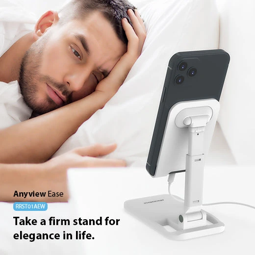 Rockrose Foldable Desktop Phone Stand White