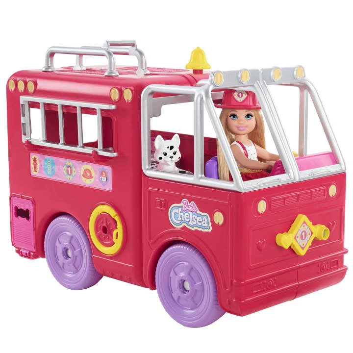 Barbie Chelsea Fire Truck Playset