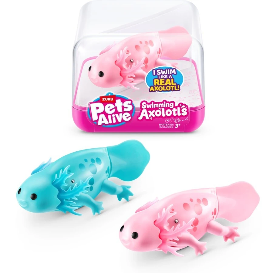 Zuru Pets Alive Robo S1 Swimming Axolotl Cube 3 Facing 12Pcs