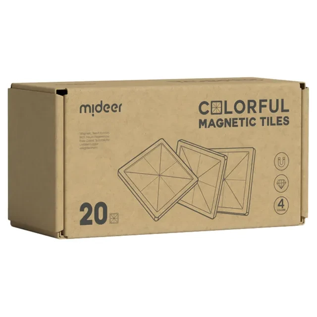 Mideer - Colorful Magnetic Tiles Cold Color 20Pcs