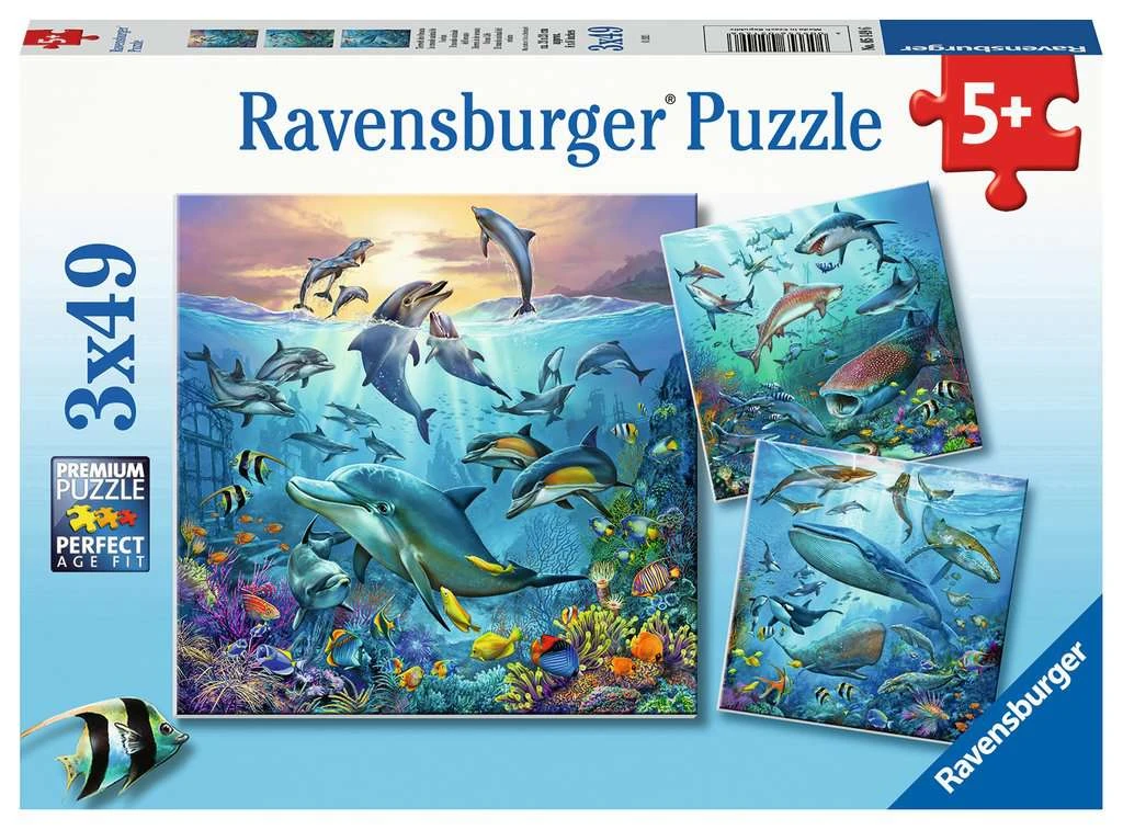 Ravensburger Ocean Life 3X49 Pc Puzzle