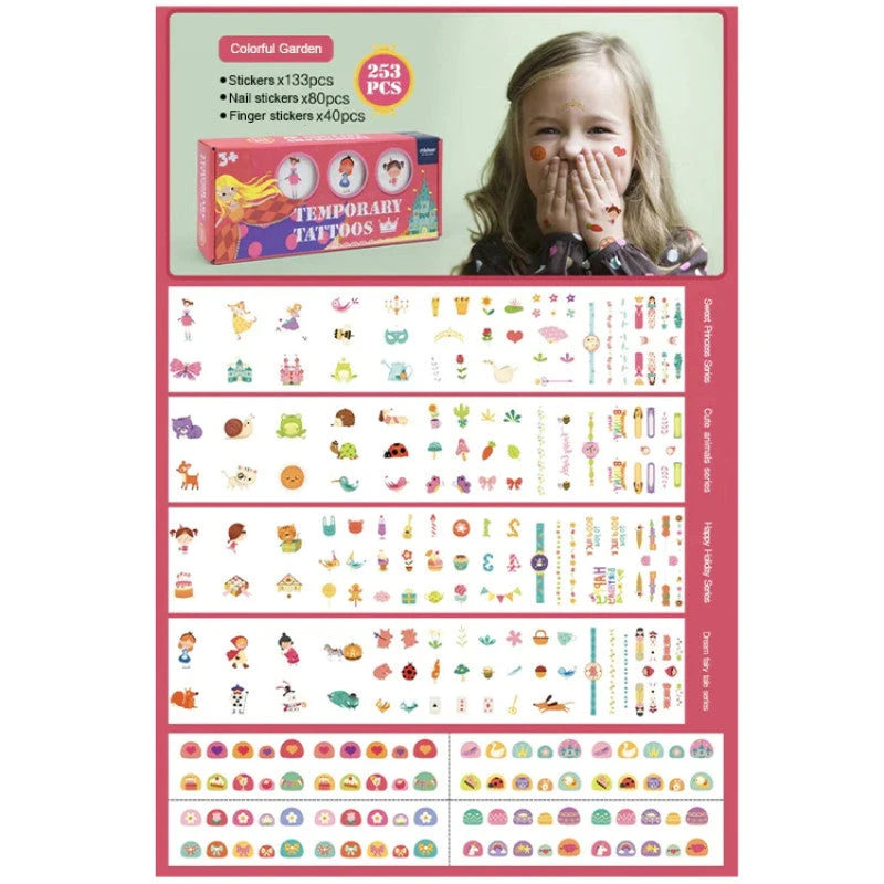 Mideer - Temporary Tattoos - Colorful Garden