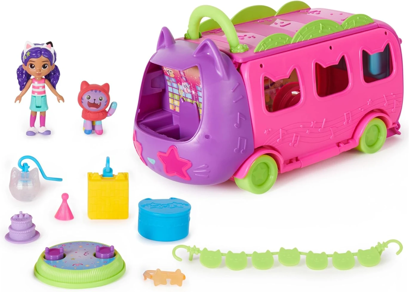 Spin Master Gabby's Dollhouse Purrfect Party Bus