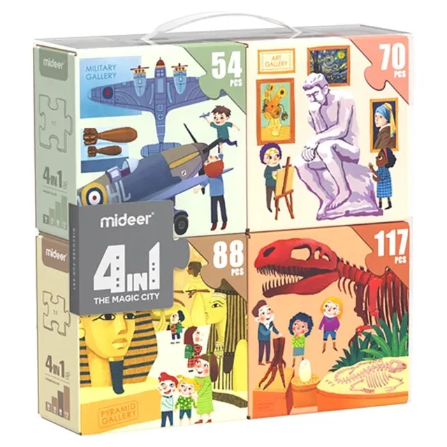 Mideer - 4 In 1 Puzzle Museum