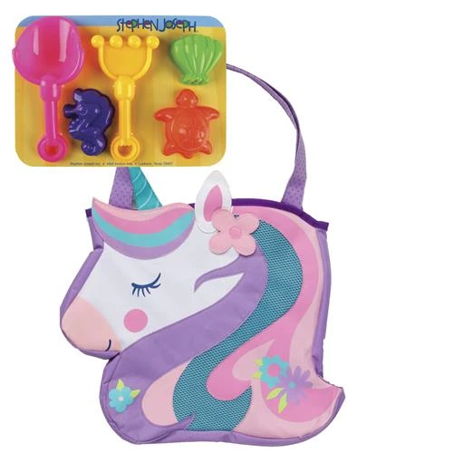 Stephen Joseph Beach Totes Toy Play - Unicorn Set