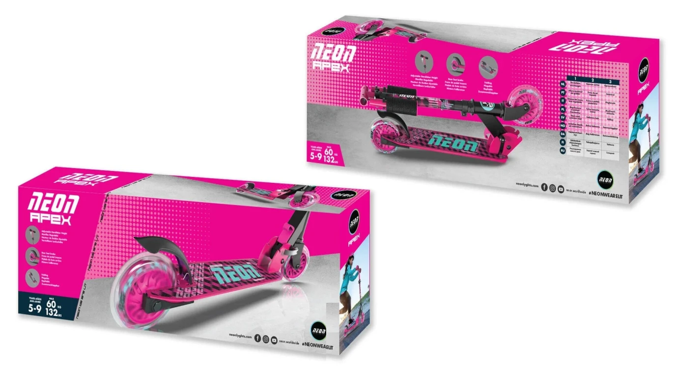 Yvolution Neon Apex Led- Pink/Teal