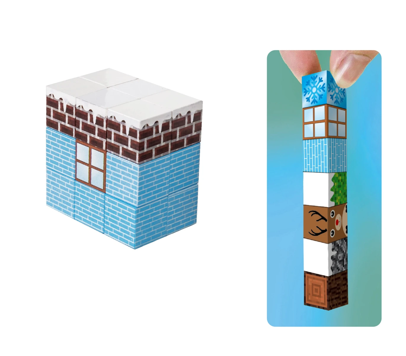Didi Buildies Magnetic Cubes 192 Pcs Build Ice & Snow Theme