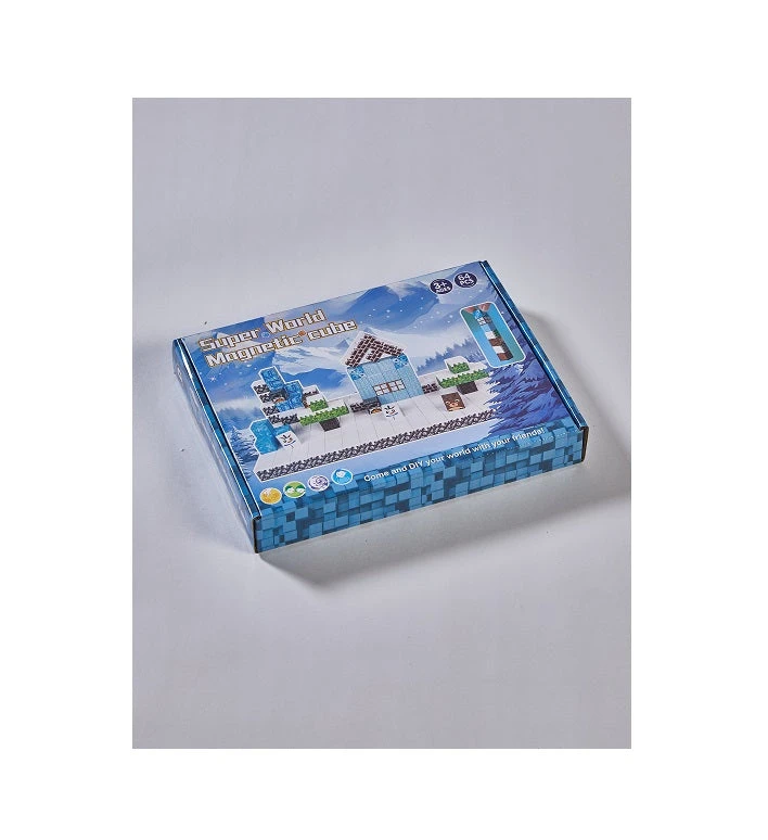 Didi Buildies Magnetic Cubes 128 Pcs Build Ice & Snow Theme