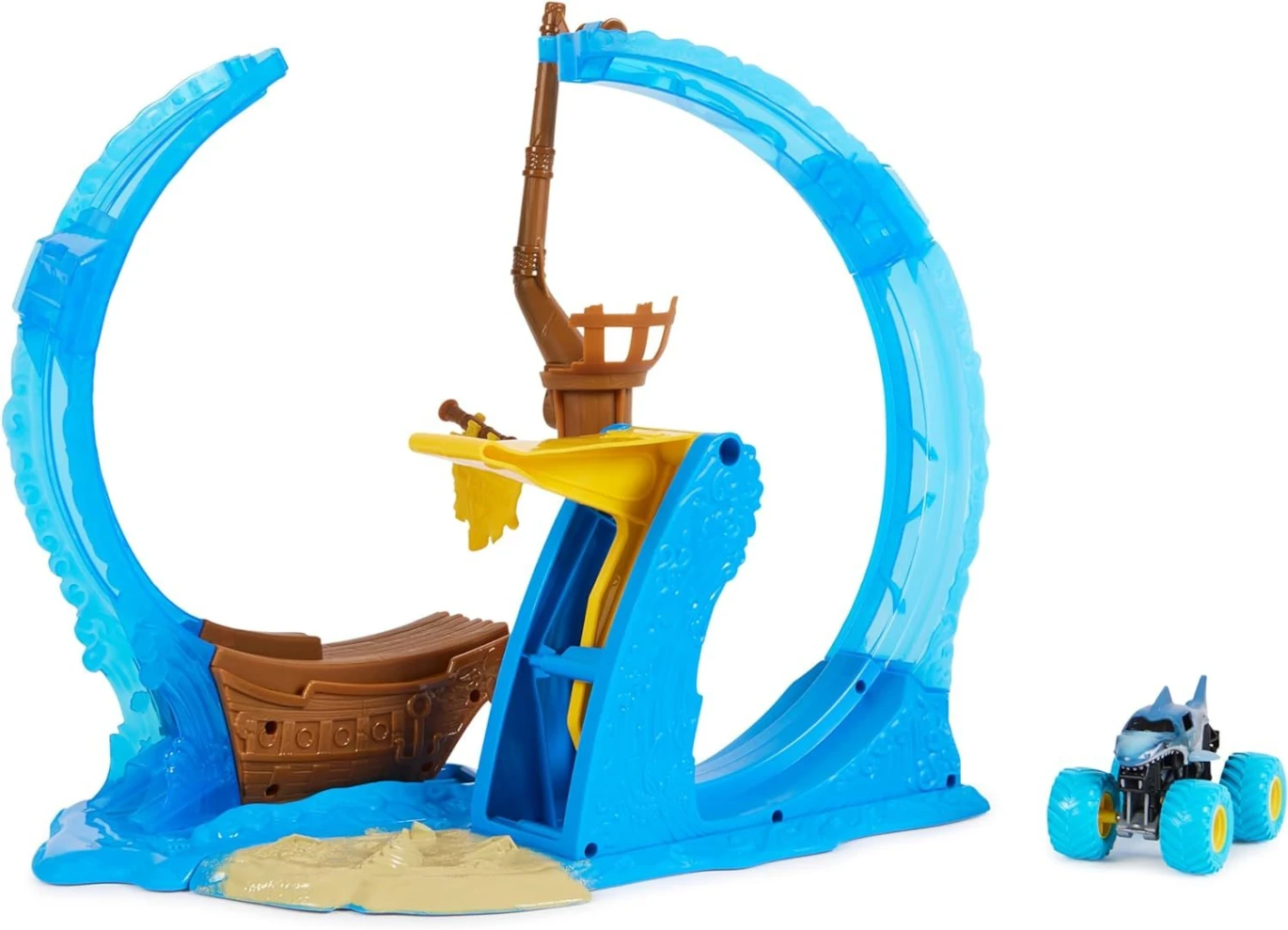 Spin Master Monster Jam Megalodon Loop Of Doom Stunt Playset