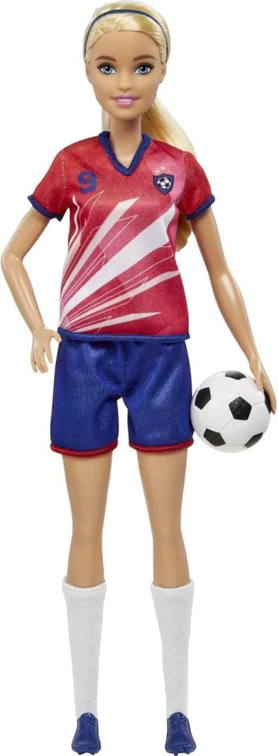 Barbie Careers Fashion Doll Soccer Player Blonde Ponytail