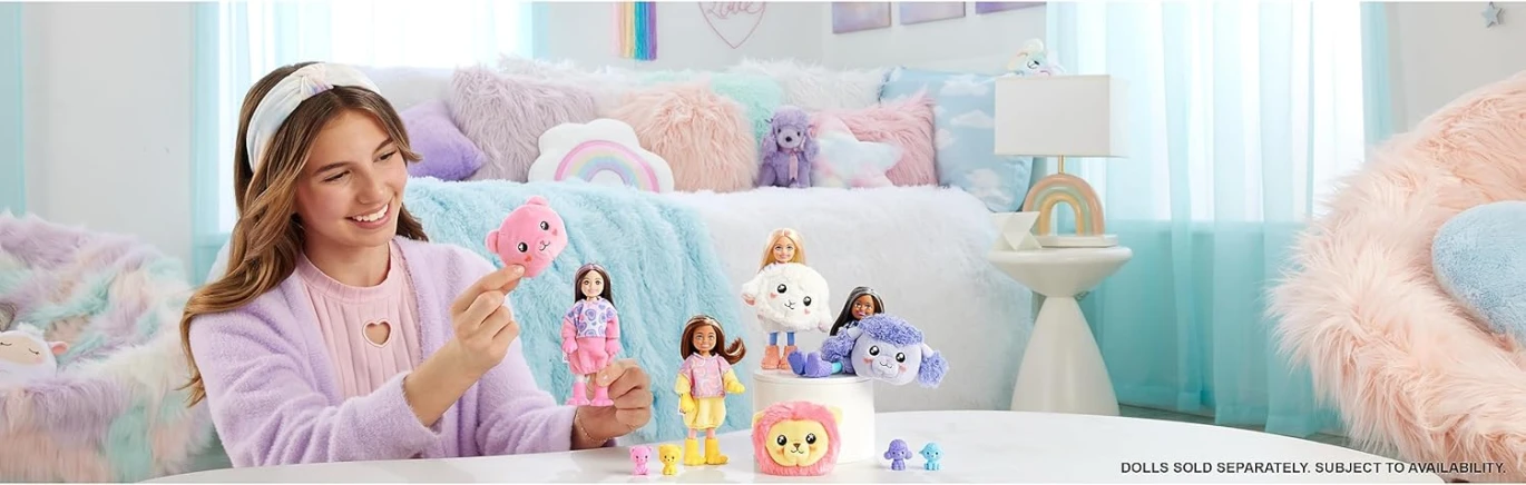 Barbie Chelsea Cutie Reveal Cozy Cute Tees Series Lamb Doll