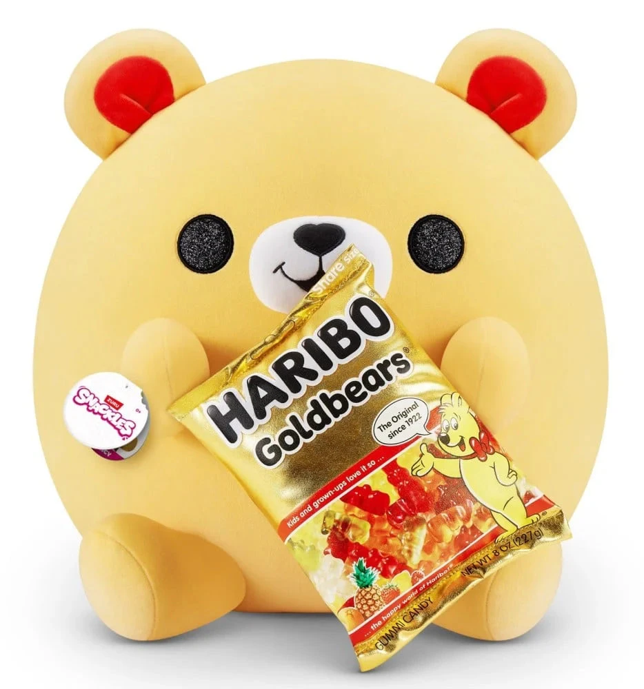 Snackles Nigel The Gold Bear Holding Plush Haribo Gold Bears