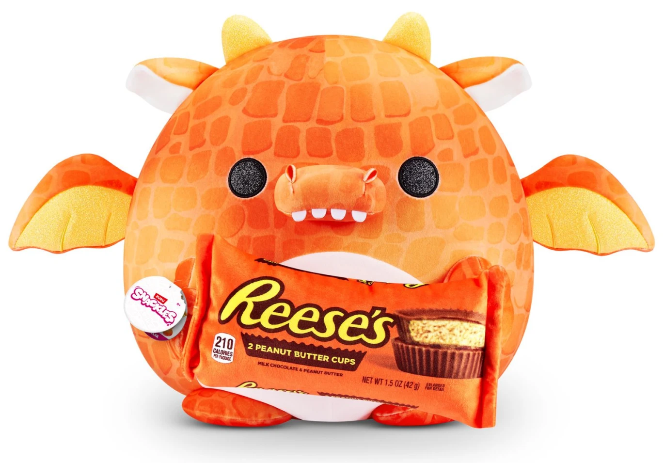 Snackles Felix The Dragon Holding Plush Reese's