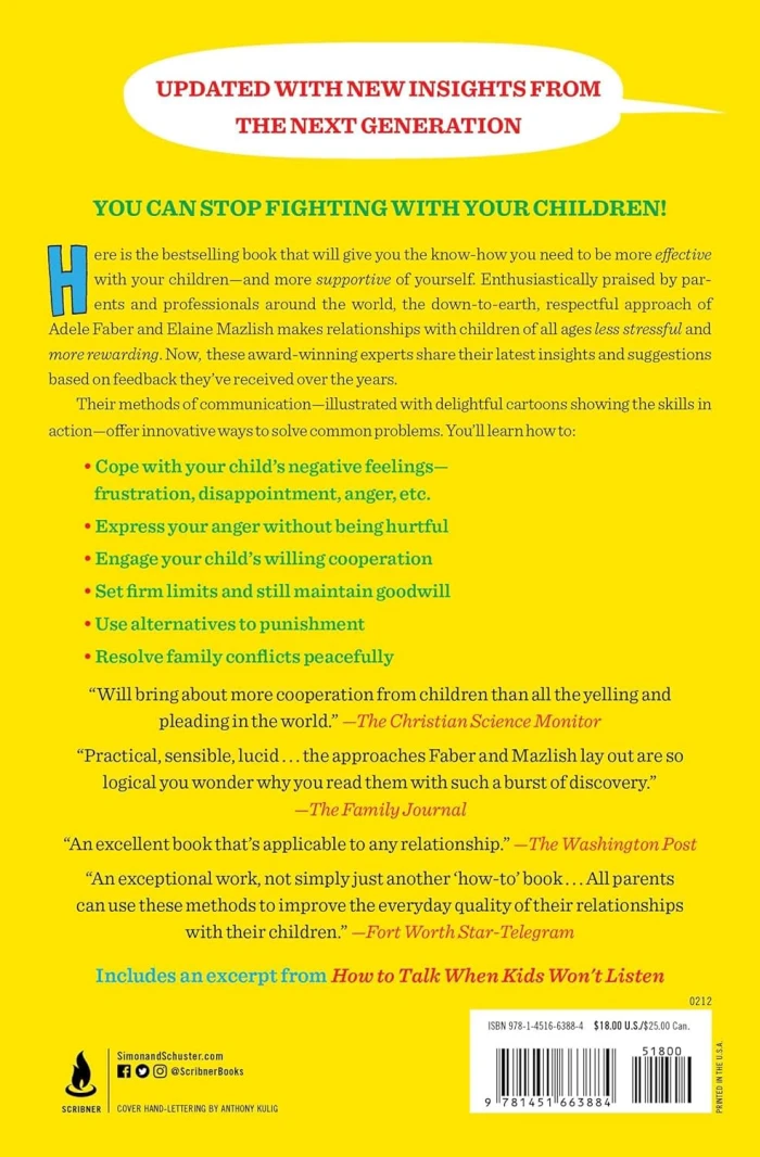 How to Talk So Kids Will Listen and Listen So Kids Will Talk