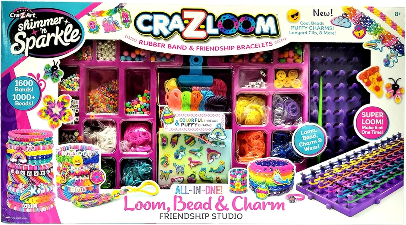 Crazloom All In One Loom Bead & Charm Friendship Studio