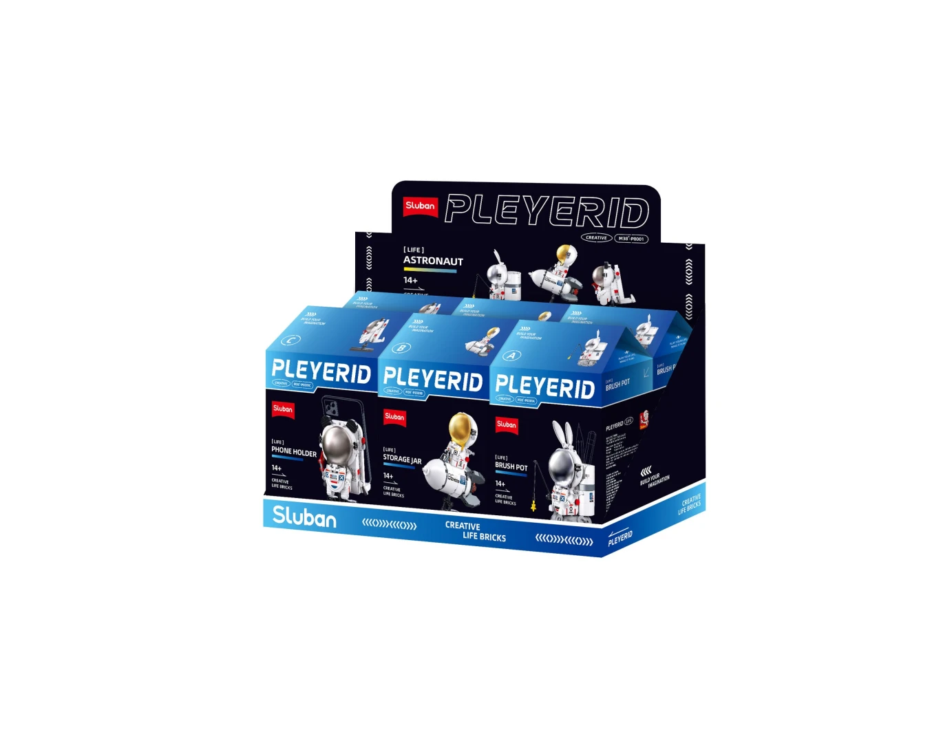 Sluban Pleyerid Maro Astronaut 3 Types
