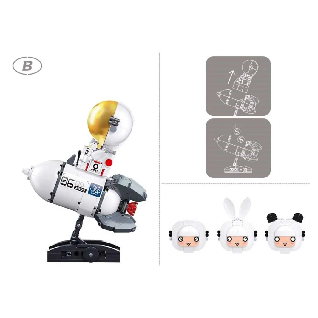 Sluban Pleyerid Maro Astronaut 3 Types