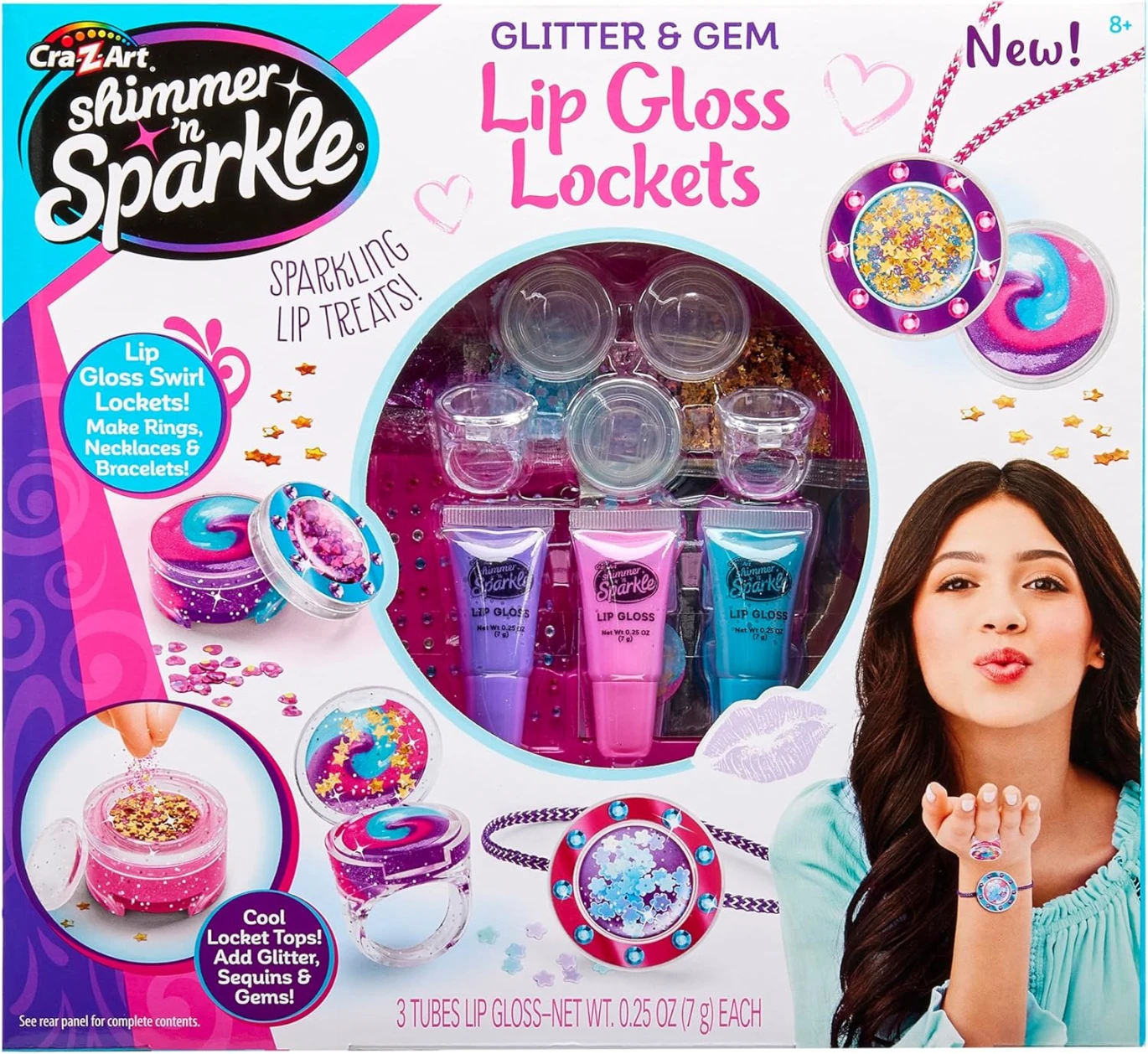 Shimmer N Sparkle Glitter & Gem Lip Gloss Locket