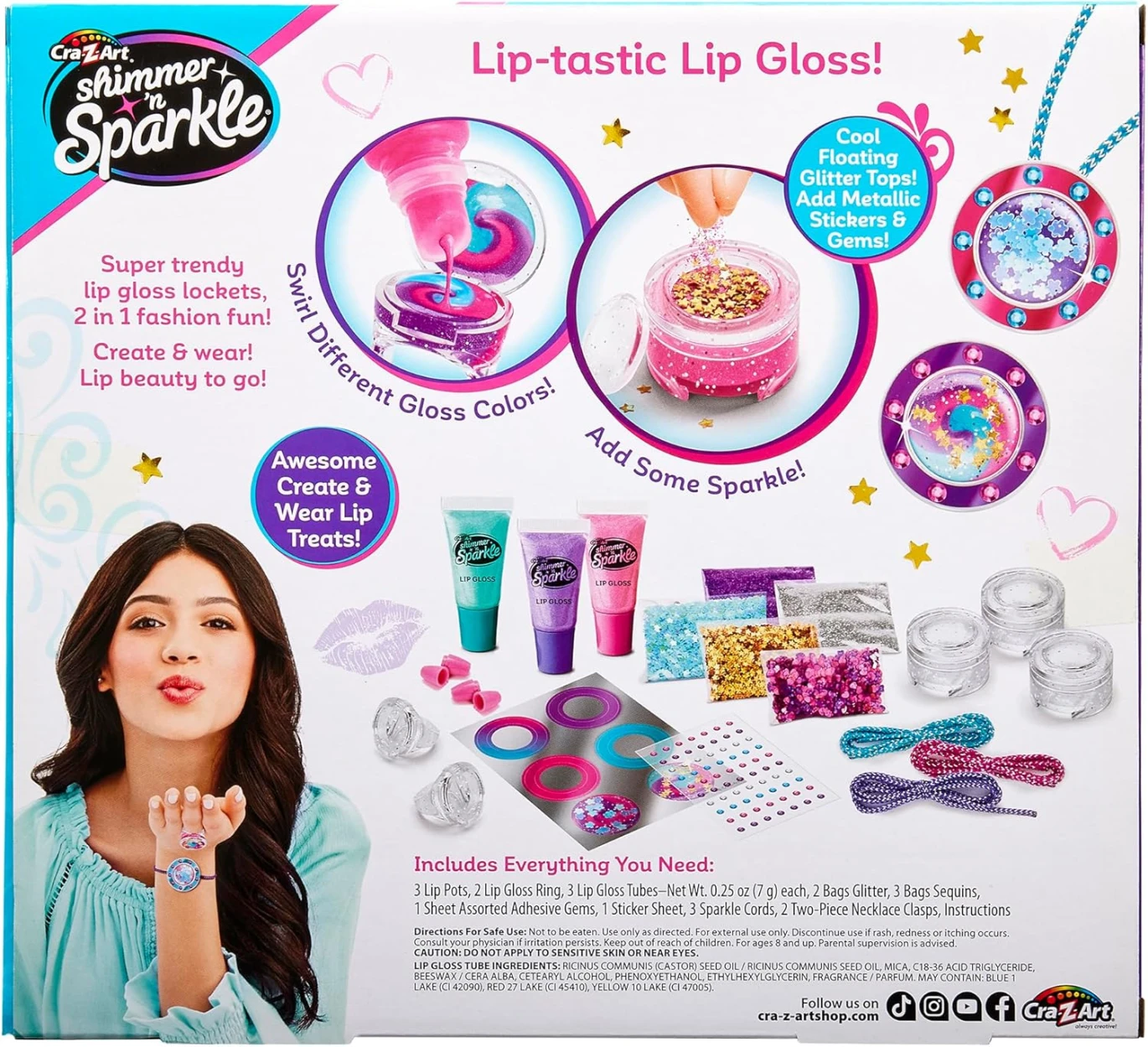 Shimmer N Sparkle Glitter & Gem Lip Gloss Locket