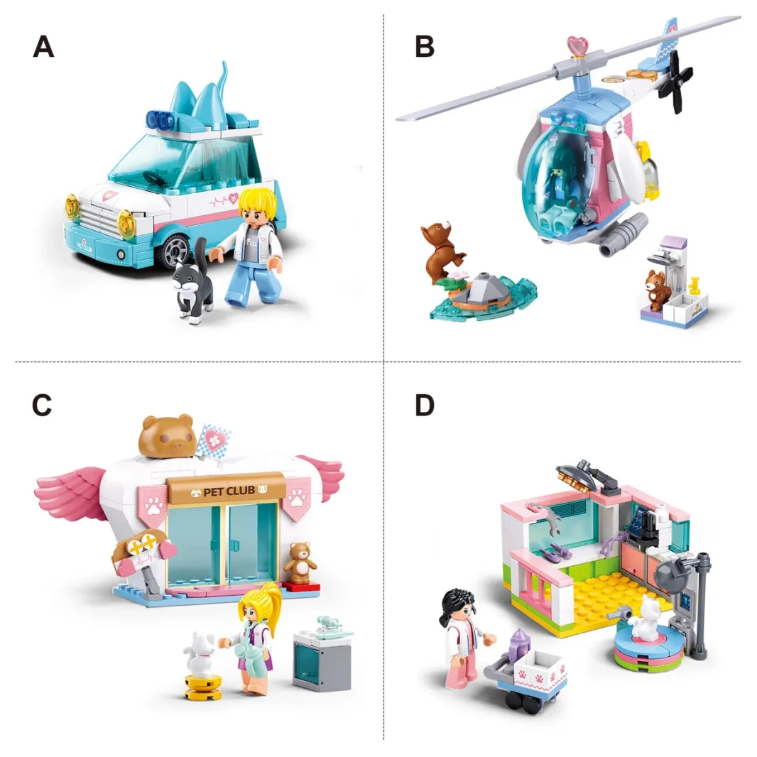 Sluban Metropolis Pet 4 Types