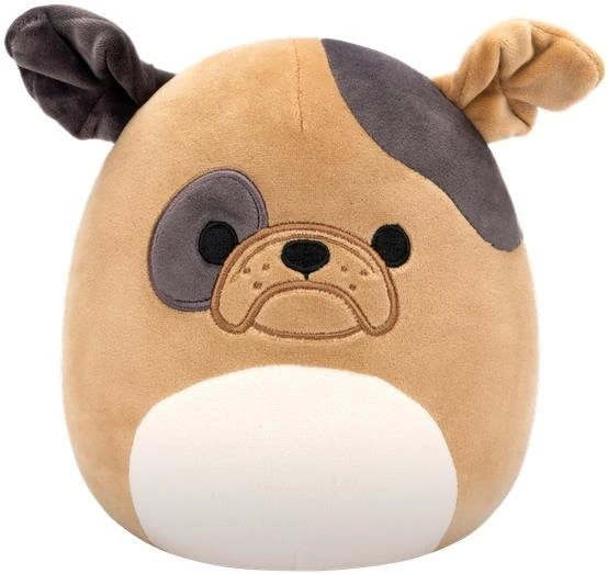 Sqk Little Plush 7.5 Squishmallows Tbd Brown Bulldog W Dark Brown Spots