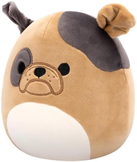 Sqk Little Plush 7.5 Squishmallows Tbd Brown Bulldog W Dark Brown Spots