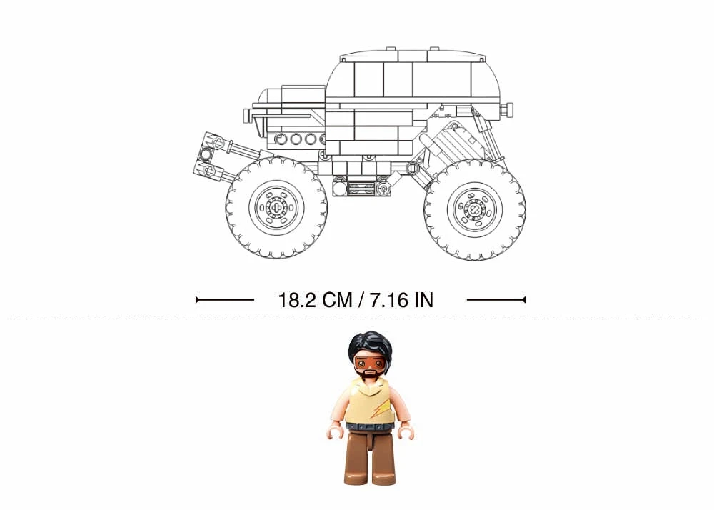 Sluban Powerbricks Off Road Vehicle Pull Back 252 Pcs
