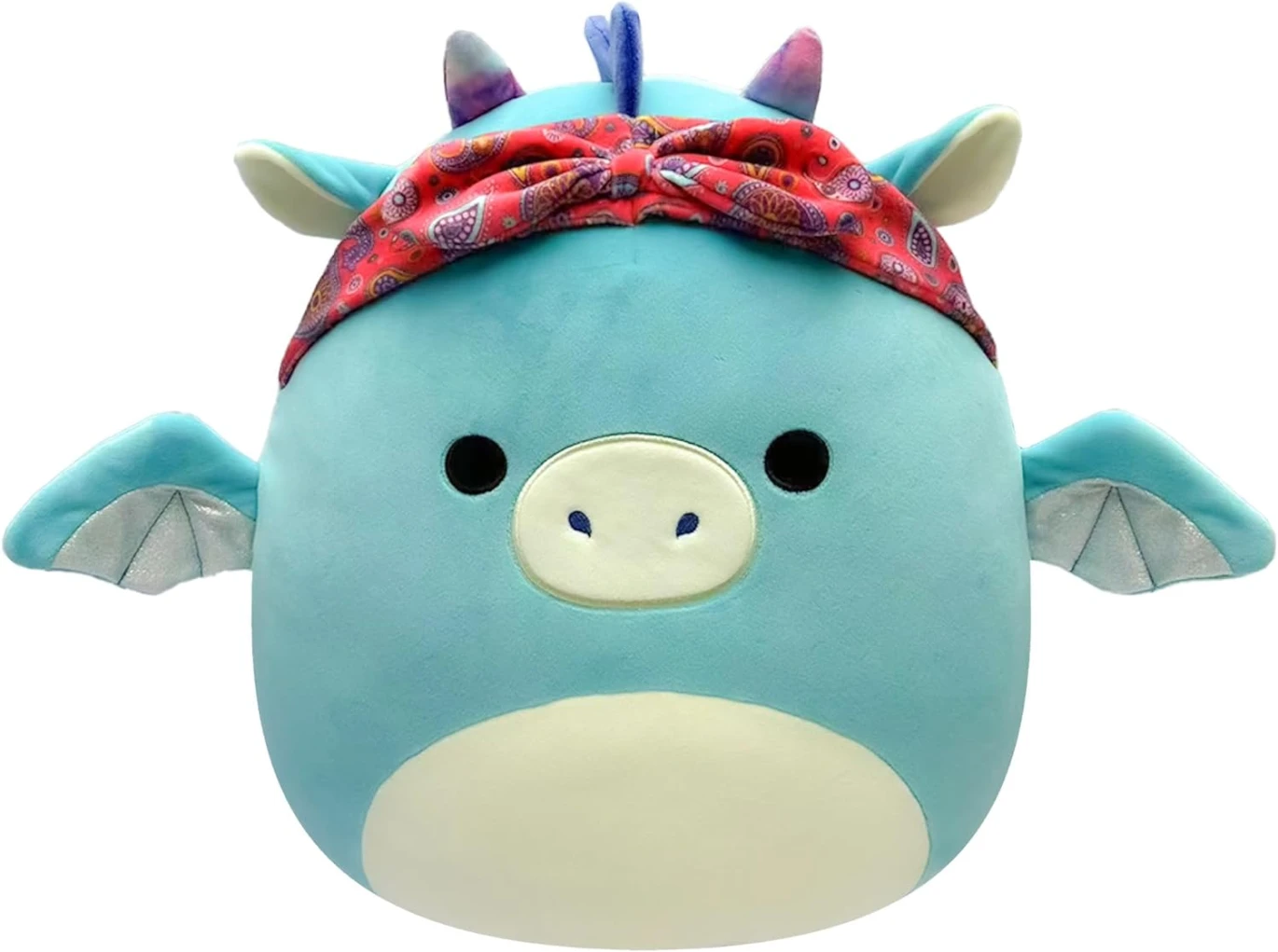 Squishmallows Little Plush Tatiana Dark Dragon With Bandana