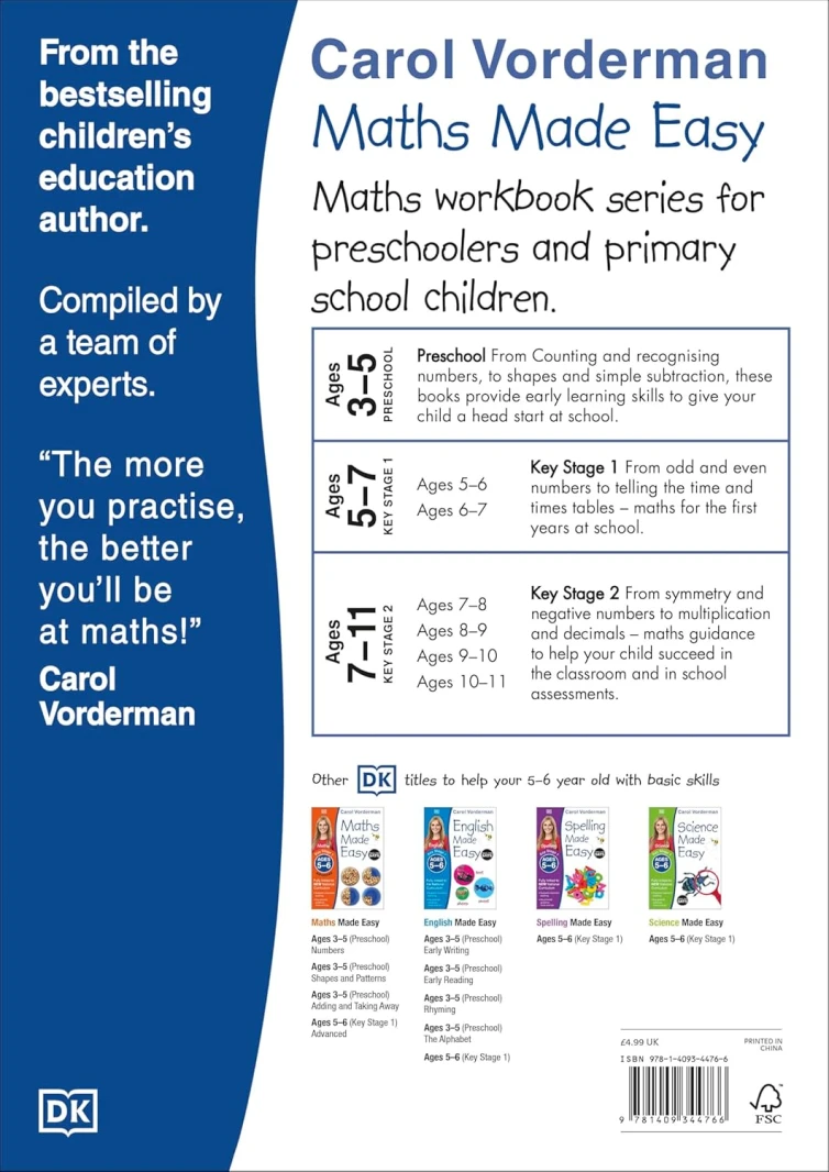 Maths Made Easy: Beginner, Ages 5-6, Key Stage 1 - Beginner