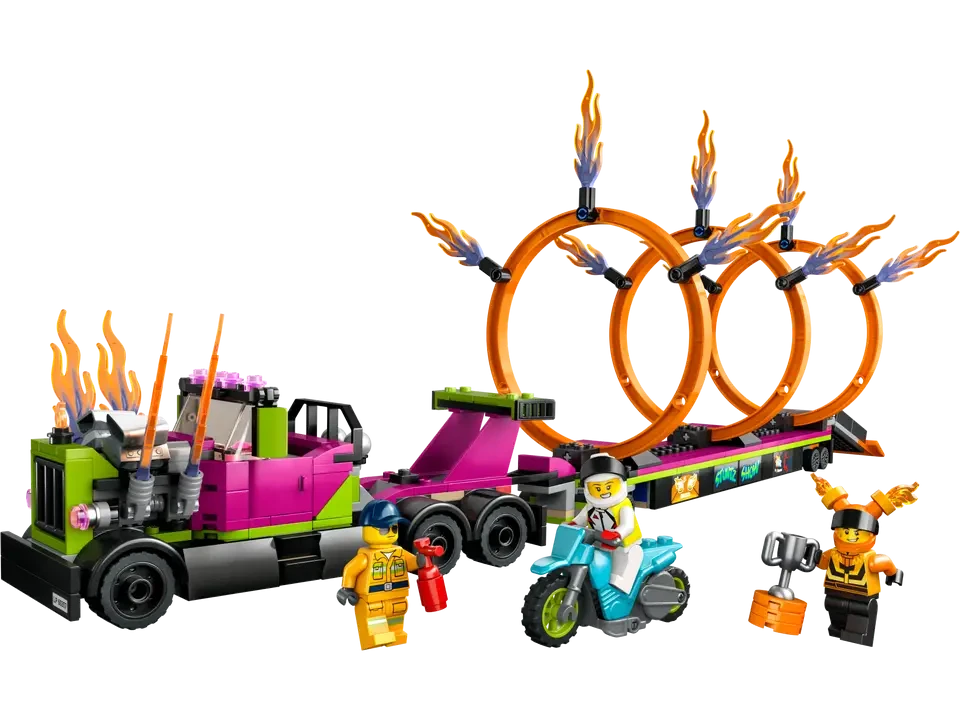 Lego City - Stunt Truck And Ring Of Fire Challenge