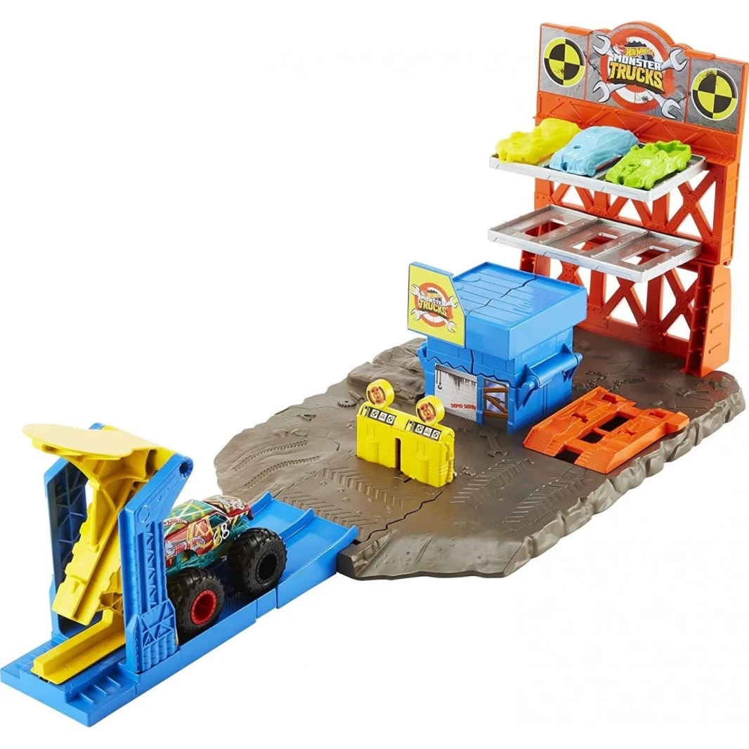 Hot Wheels Monster Trucks Blast Station Playset