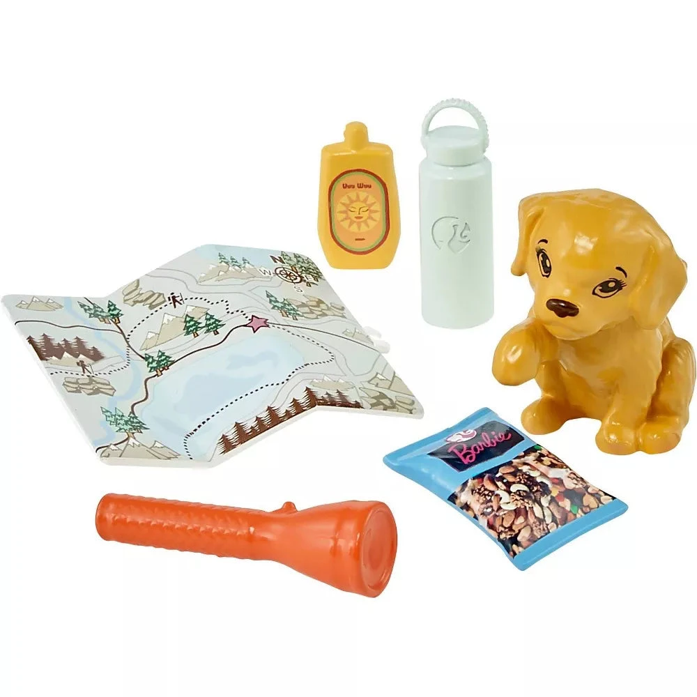 Barbie Hiking Doll With Puppy