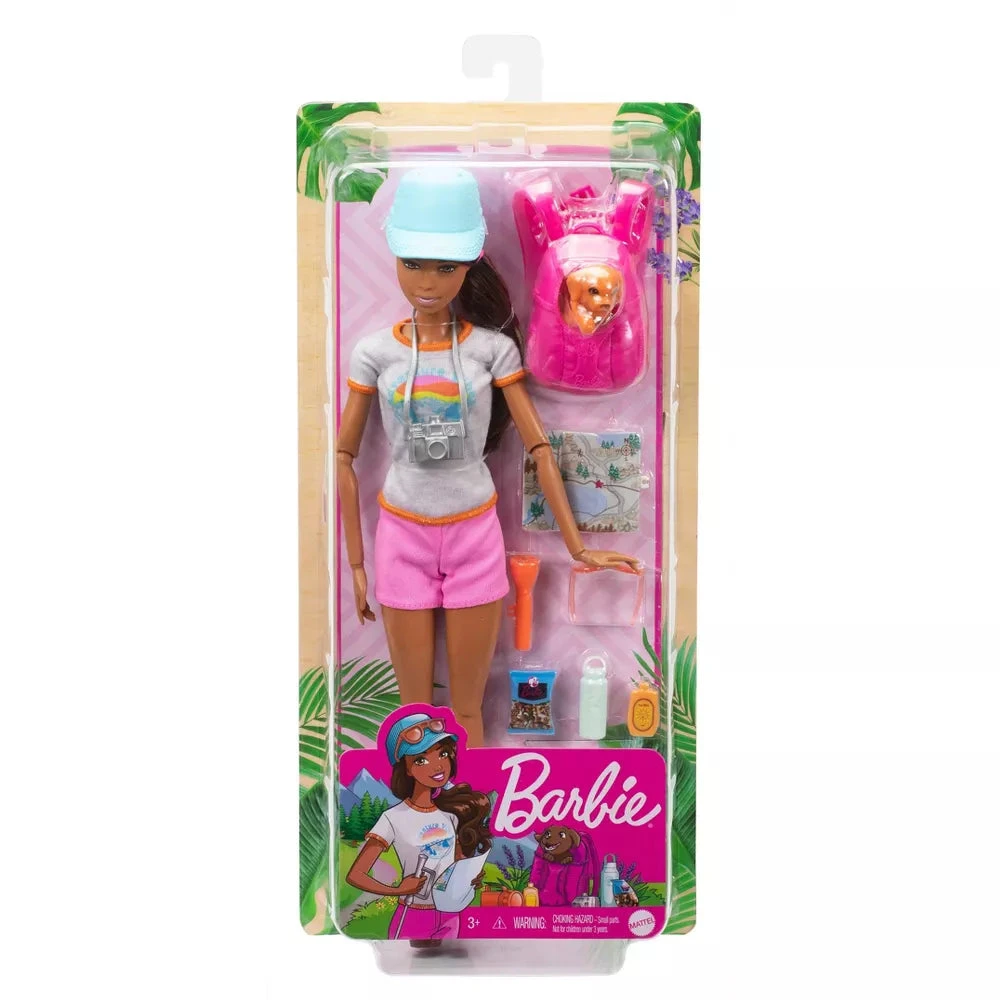 Barbie Hiking Doll With Puppy