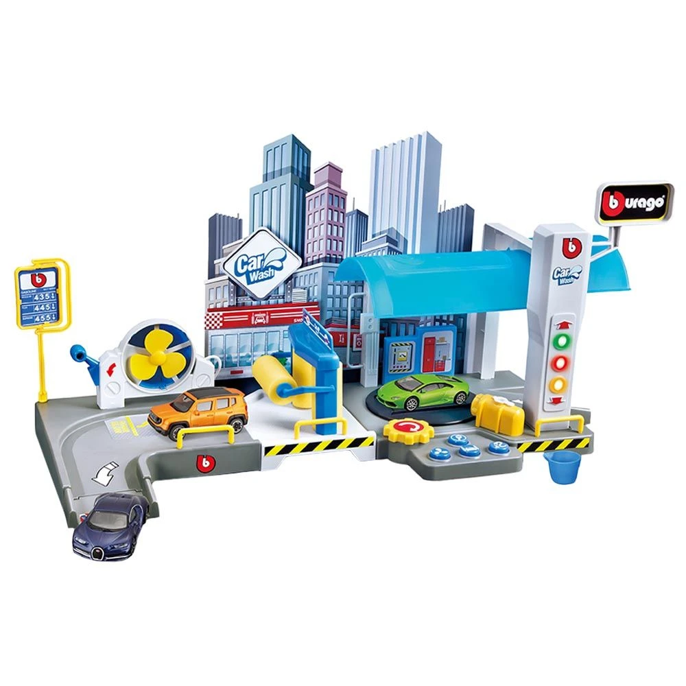 Maisto Street Fire Car Wash PlaySet Including 1 Car
