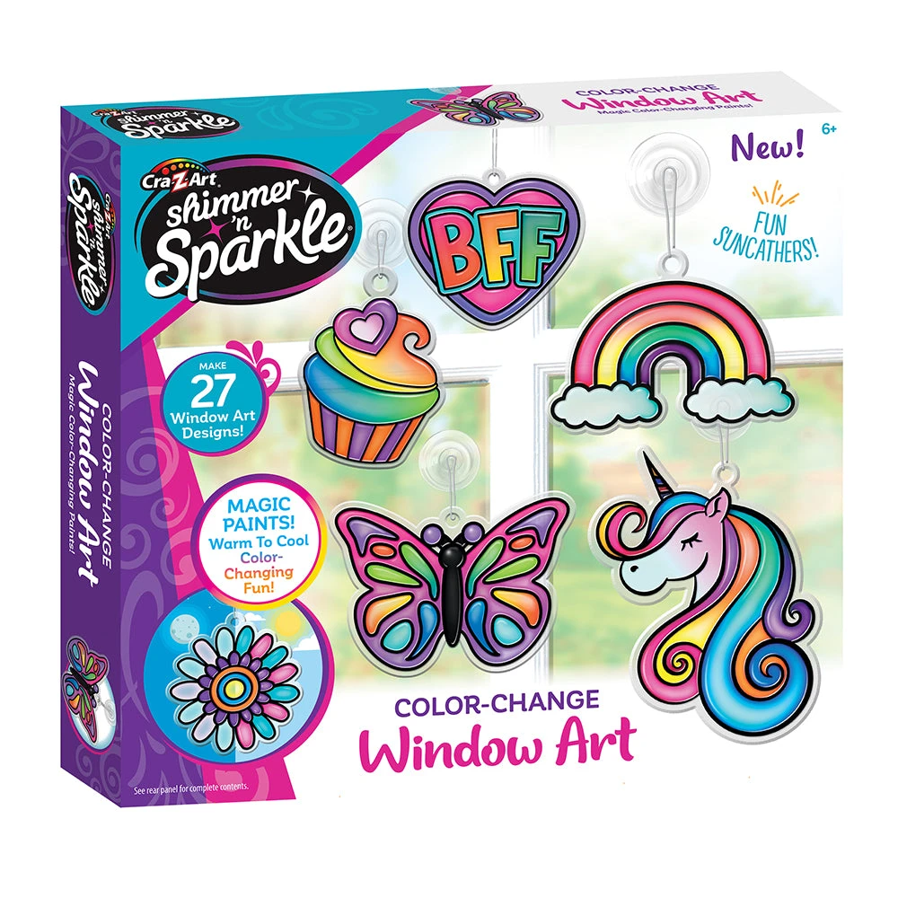 Crazart Shimmer N Sparkle Color Changing Window Art