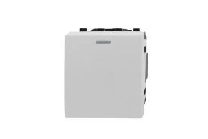 1 Gang 2M White Rocker Switch QVQ